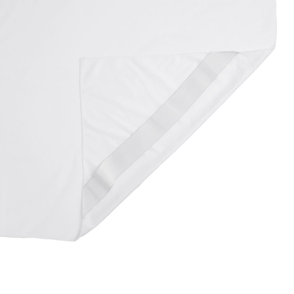 vidaXL Protector de colchón impermeable blanco 140x190 cm