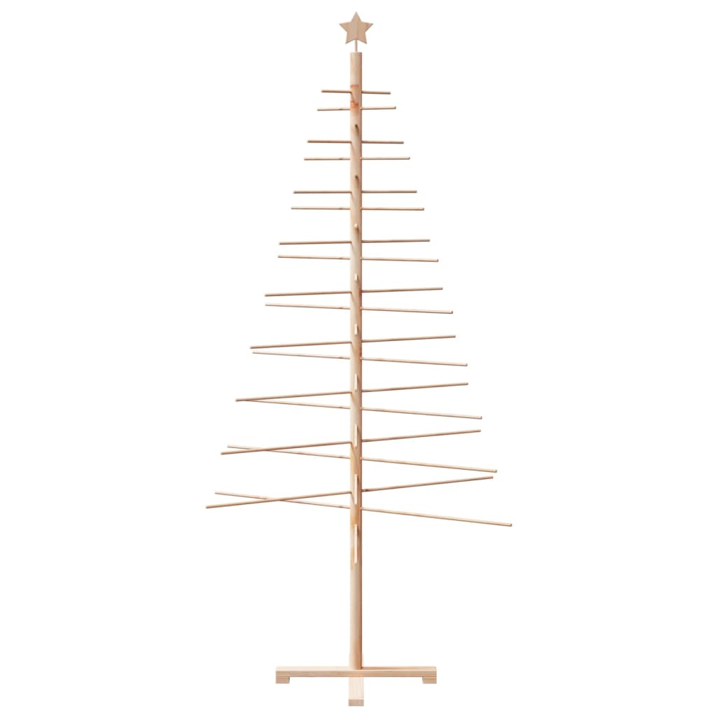 vidaXL Árbol de Navidad de madera de adorno madera maciza pino 210 cm