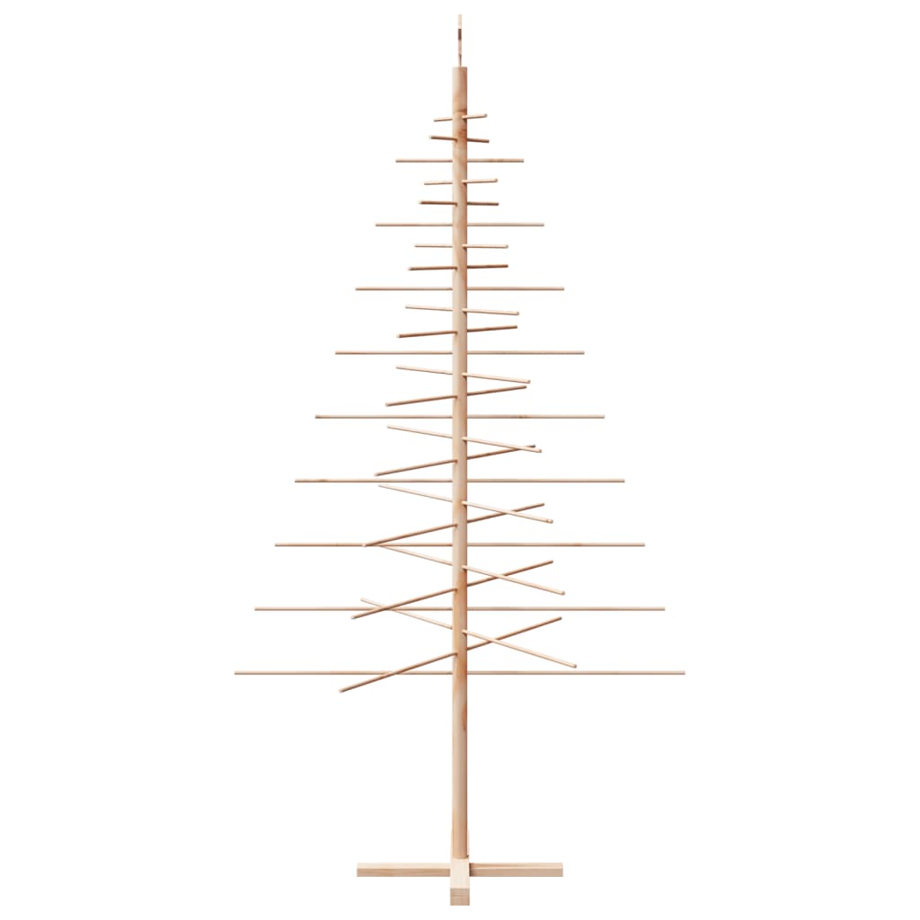 vidaXL Árbol de Navidad de madera de adorno madera maciza pino 210 cm