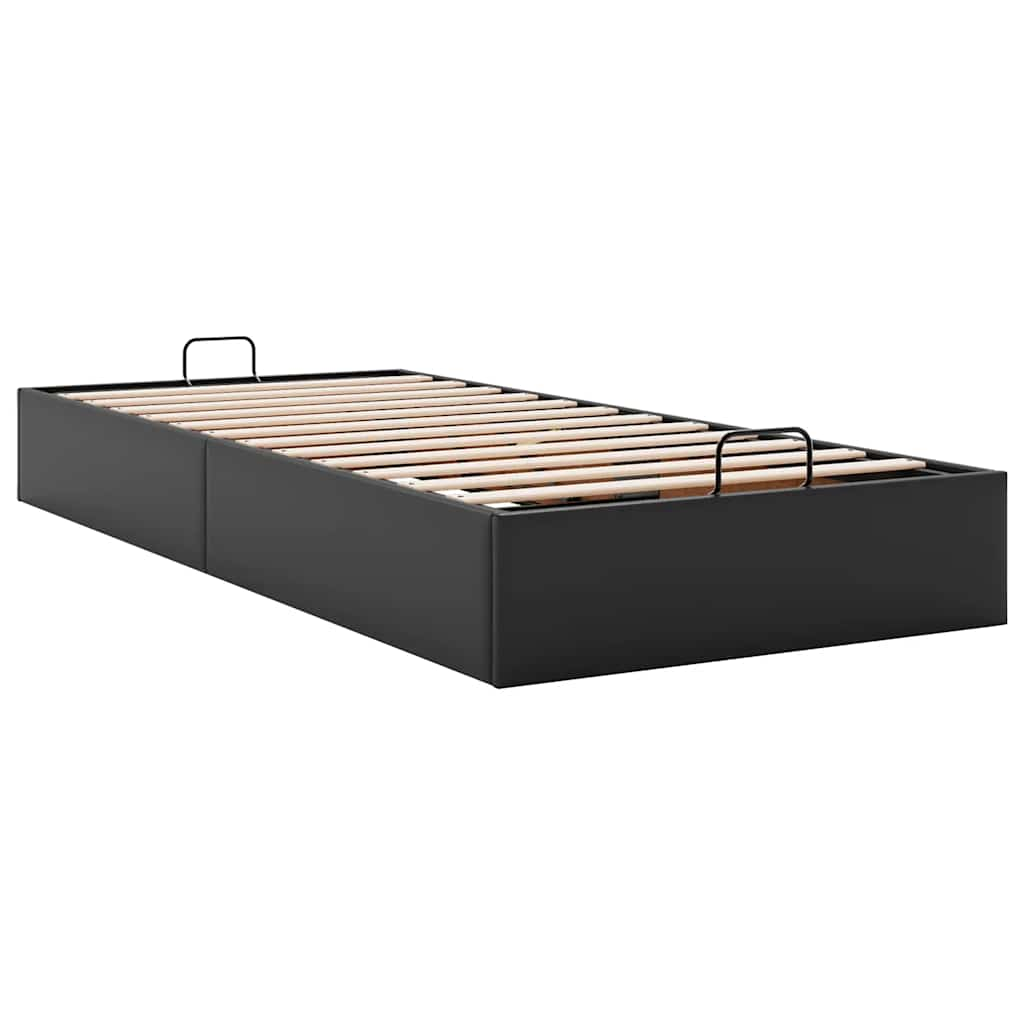 vidaXL Estructura de cama otomana sin colchón negra 80x200 cm