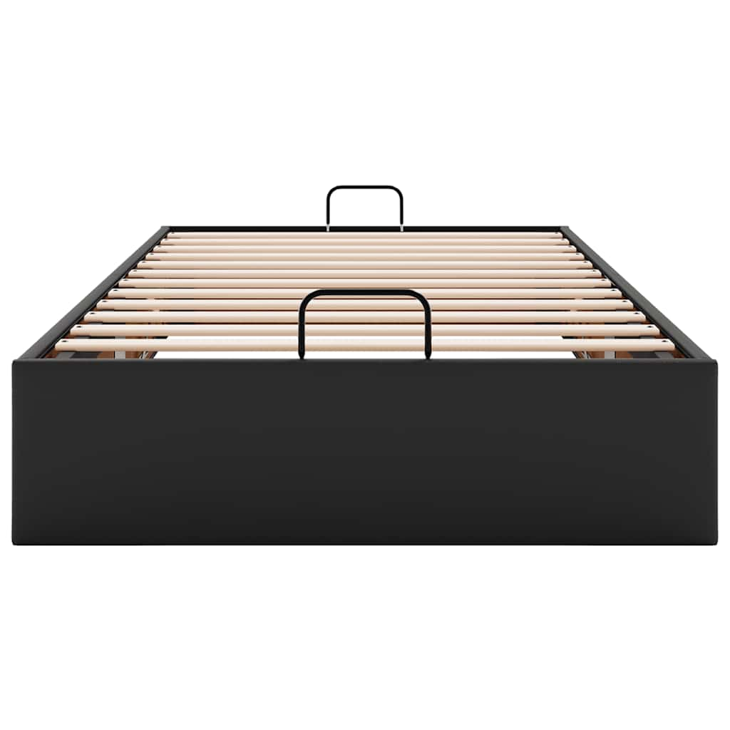 vidaXL Estructura de cama otomana sin colchón negra 80x200 cm