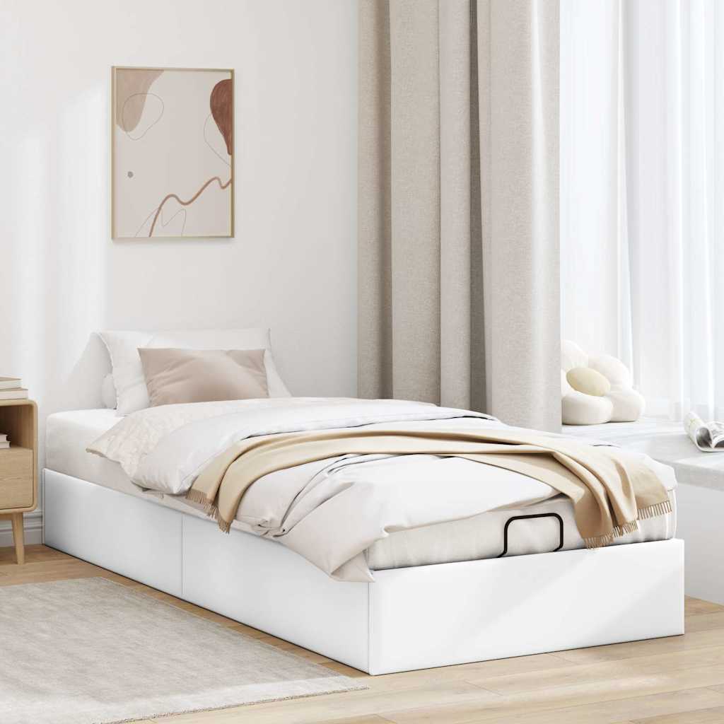 vidaXL Estructura de cama otomana sin colchón blanca 80x200 cm