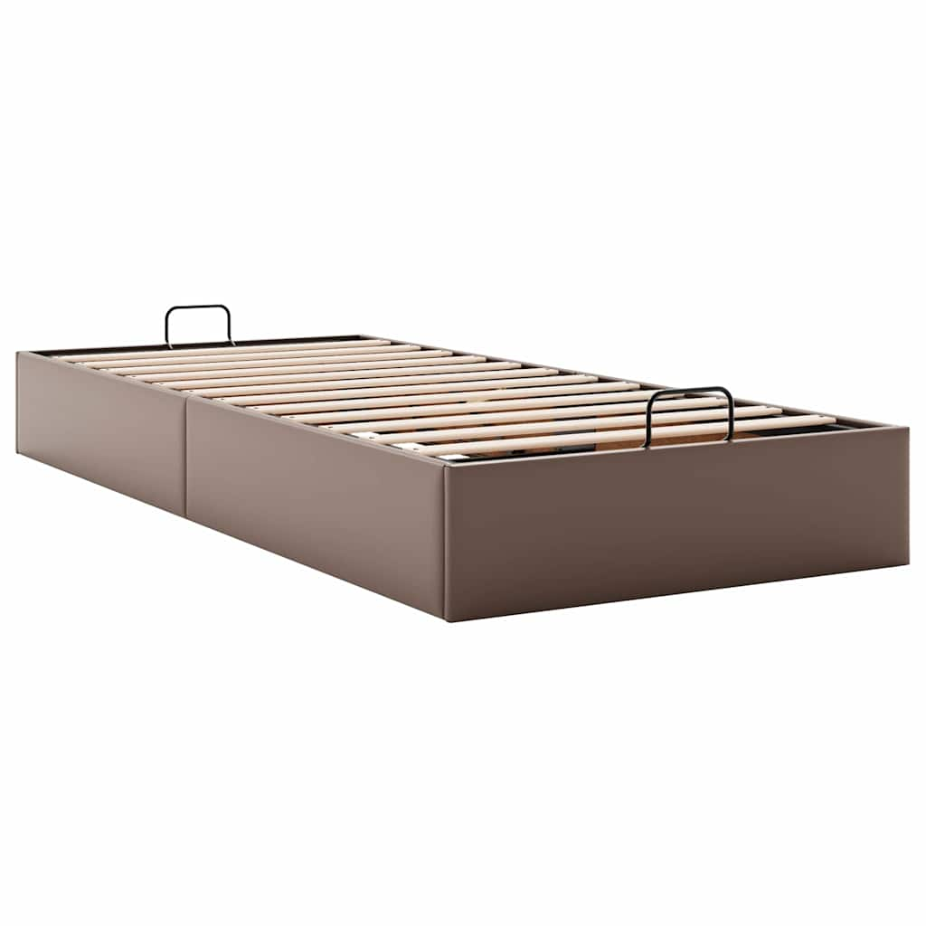 vidaXL Estructura de cama otomana sin colchón marrón 80x200 cm