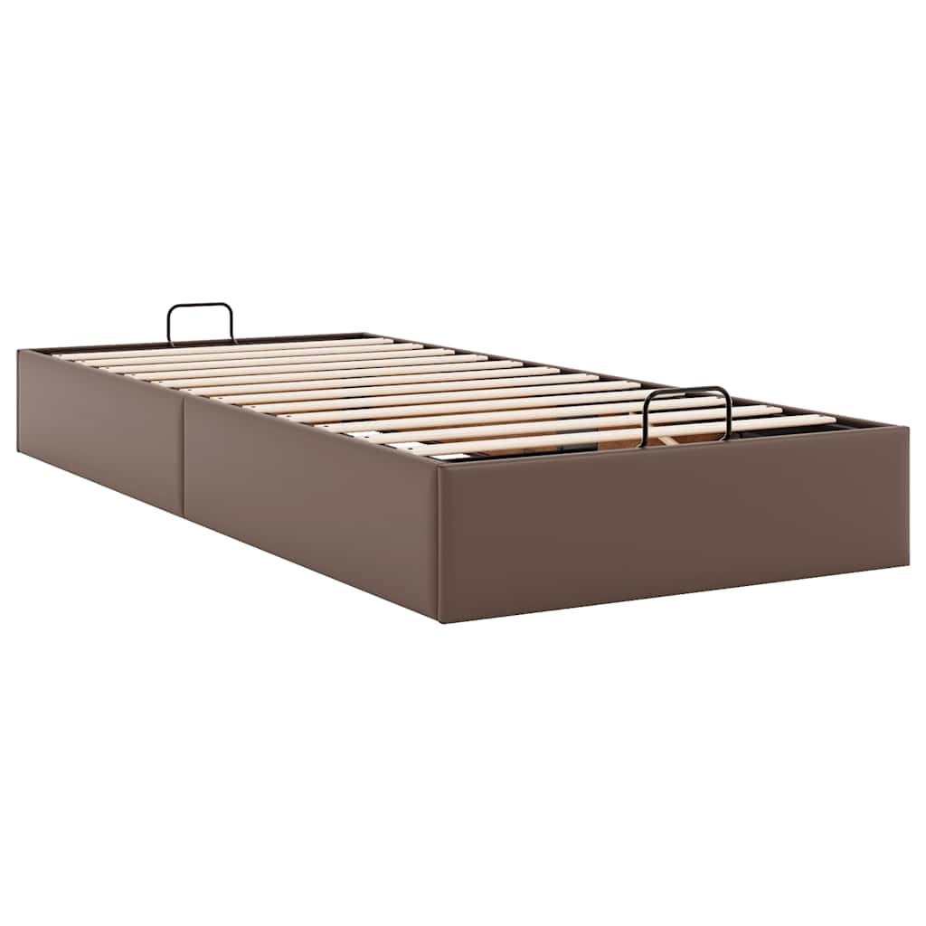 vidaXL Estructura de cama otomana sin colchón marrón 80x200 cm