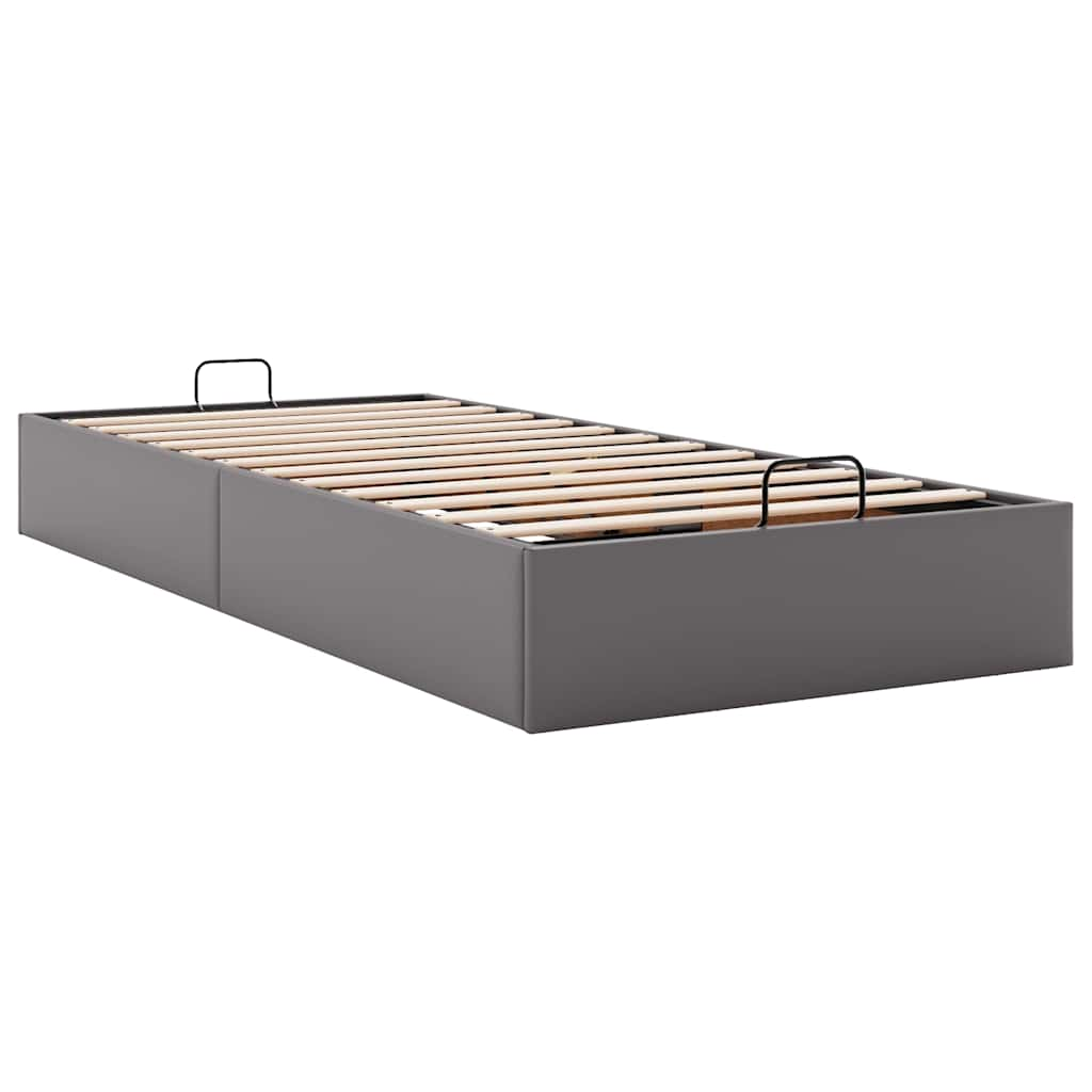 vidaXL Estructura de cama otomana sin colchón gris 80x200 cm