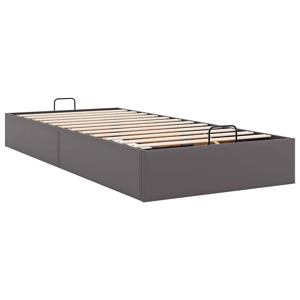 vidaXL Estructura de cama otomana sin colchón gris 80x200 cm