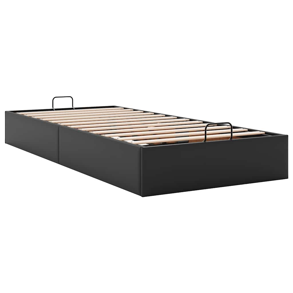 vidaXL Estructura de cama otomana sin colchón negro 90x190 cm