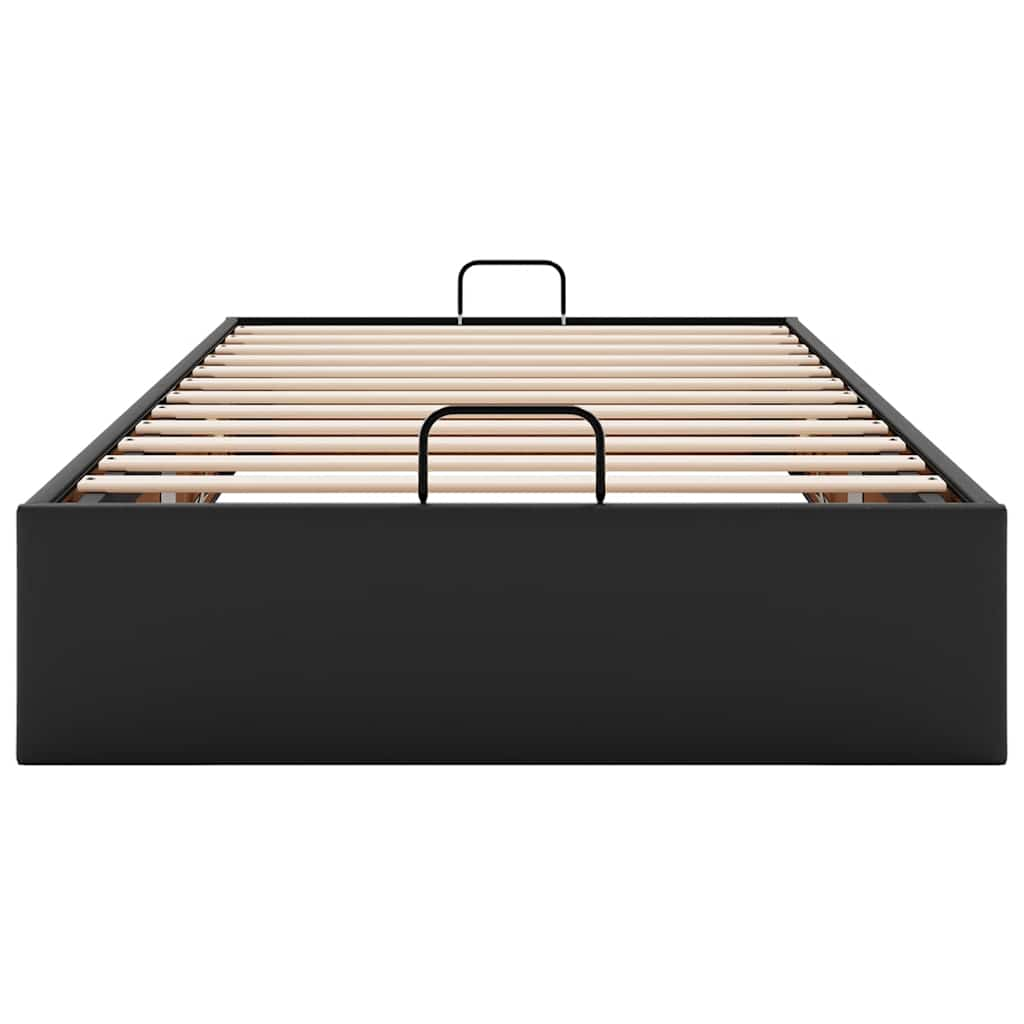 vidaXL Estructura de cama otomana sin colchón negro 90x190 cm