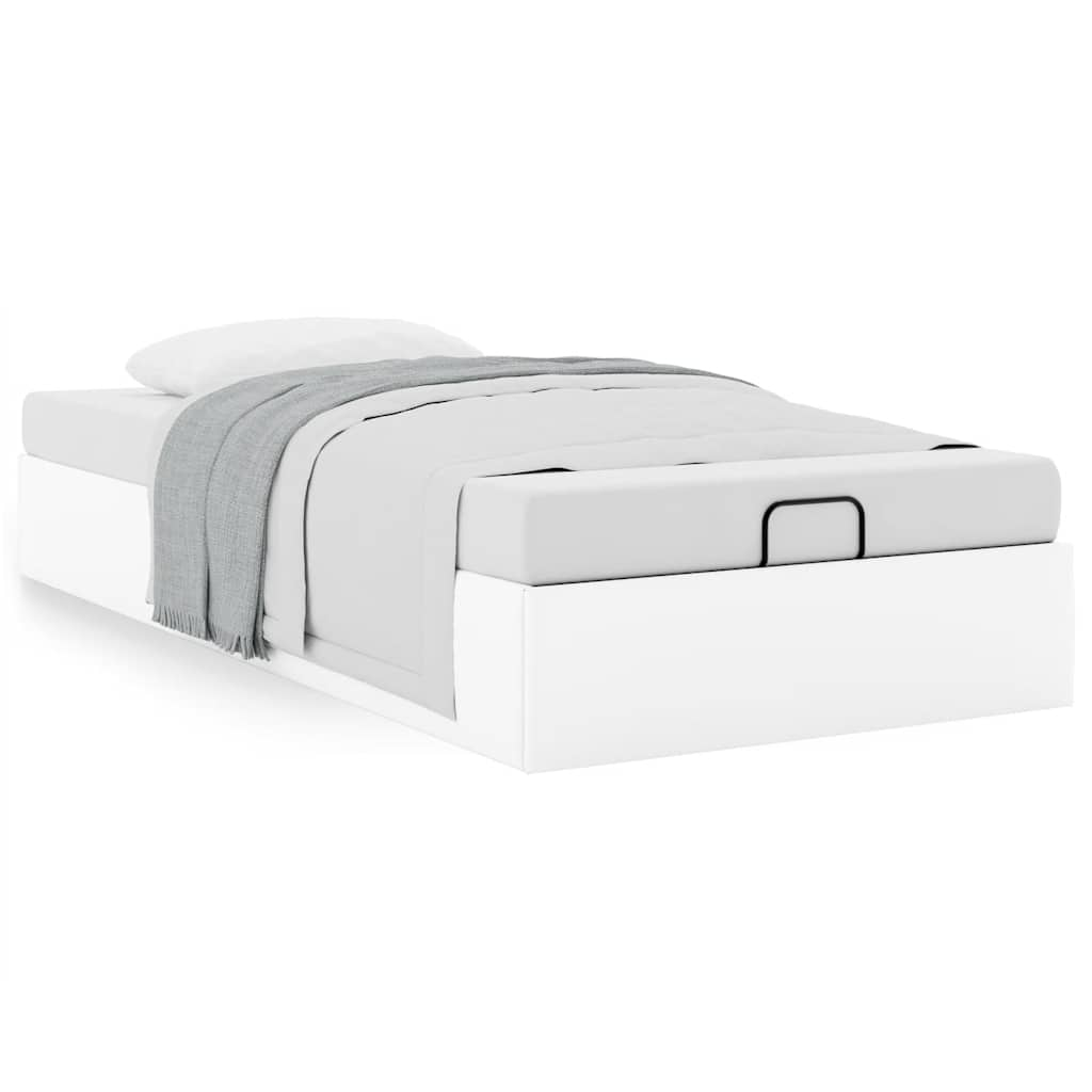 vidaXL Estructura de cama otomana sin colchón blanco 90x190 cm