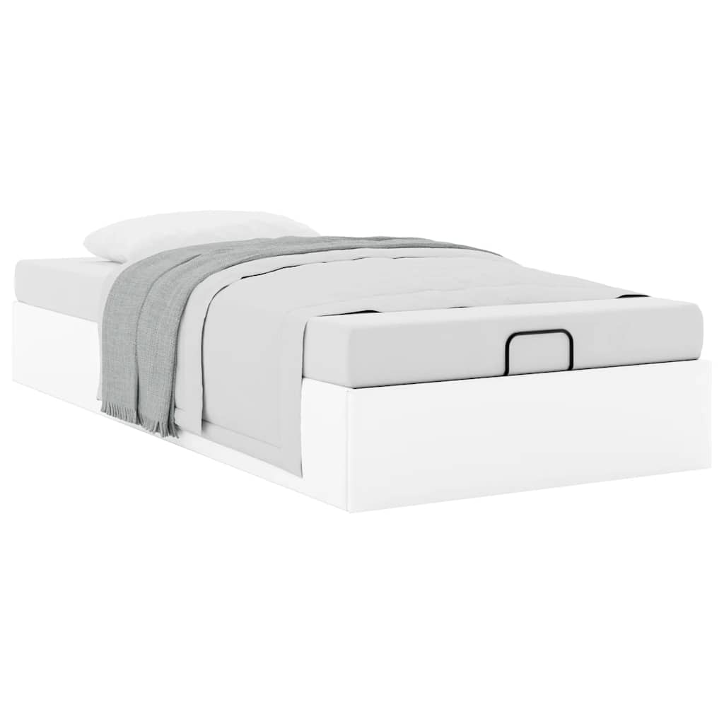 vidaXL Estructura de cama otomana sin colchón blanco 90x190 cm