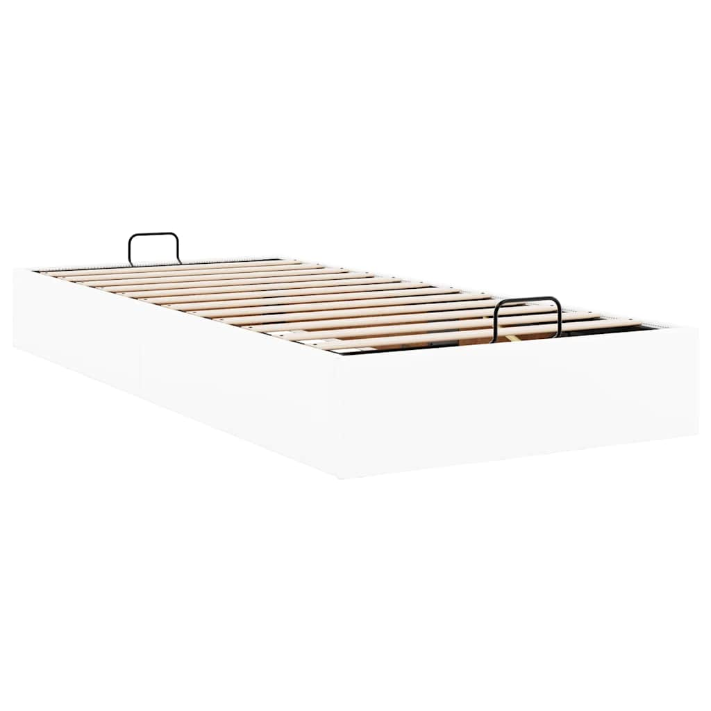 vidaXL Estructura de cama otomana sin colchón blanco 90x190 cm