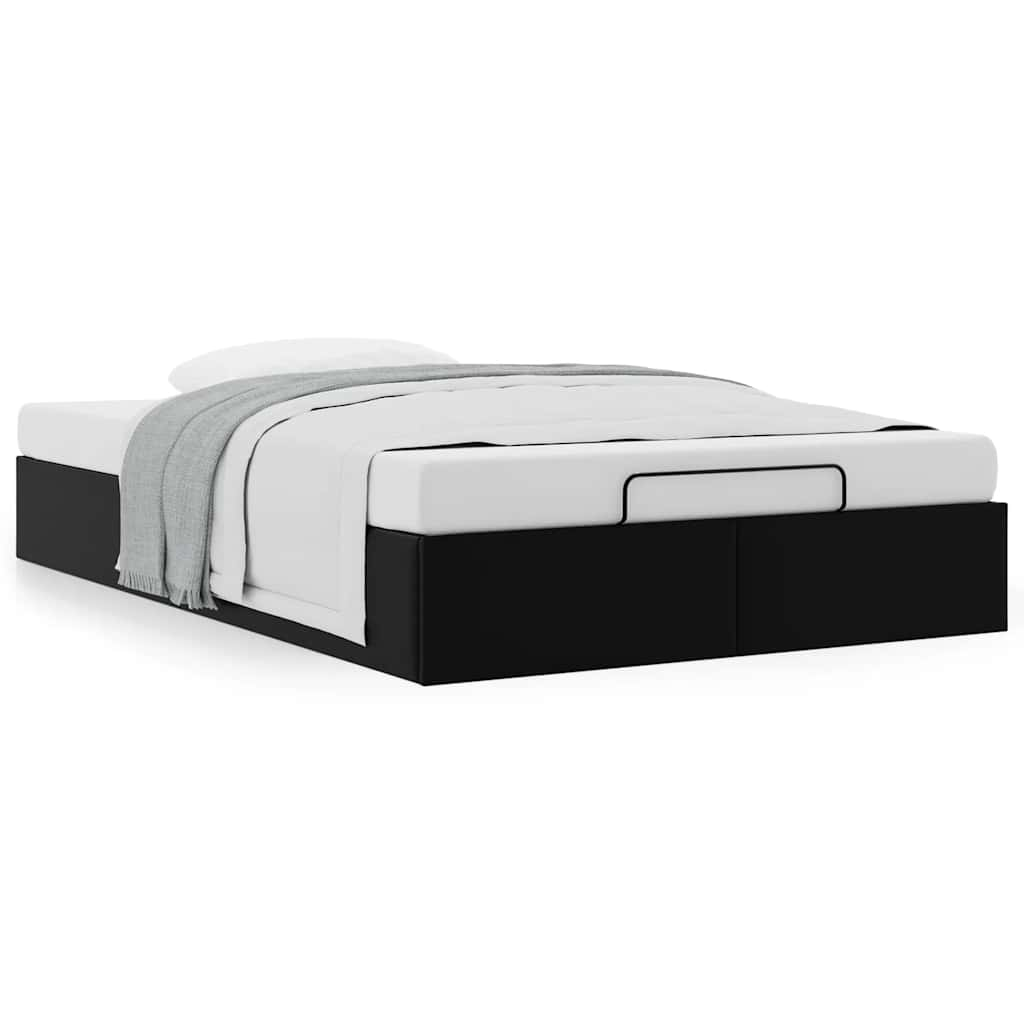 vidaXL Estructura cama otomana sin colchón negro 120x190cm