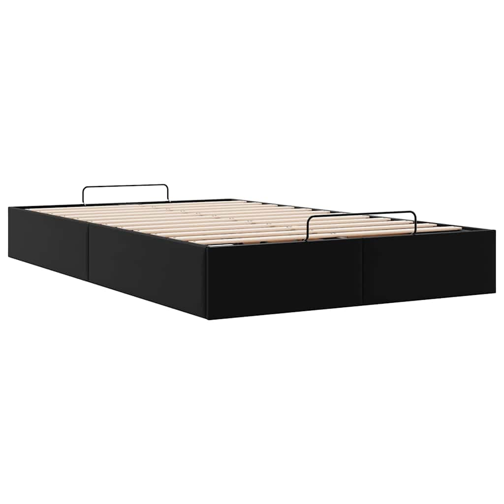 vidaXL Estructura cama otomana sin colchón negro 120x190cm