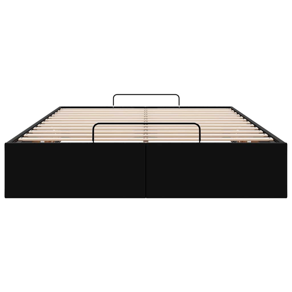 vidaXL Estructura cama otomana sin colchón negro 120x190cm