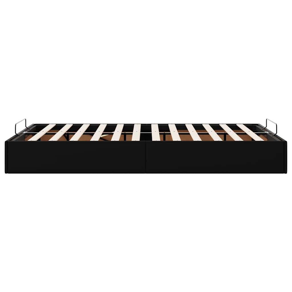 vidaXL Estructura cama otomana sin colchón negro 120x190cm