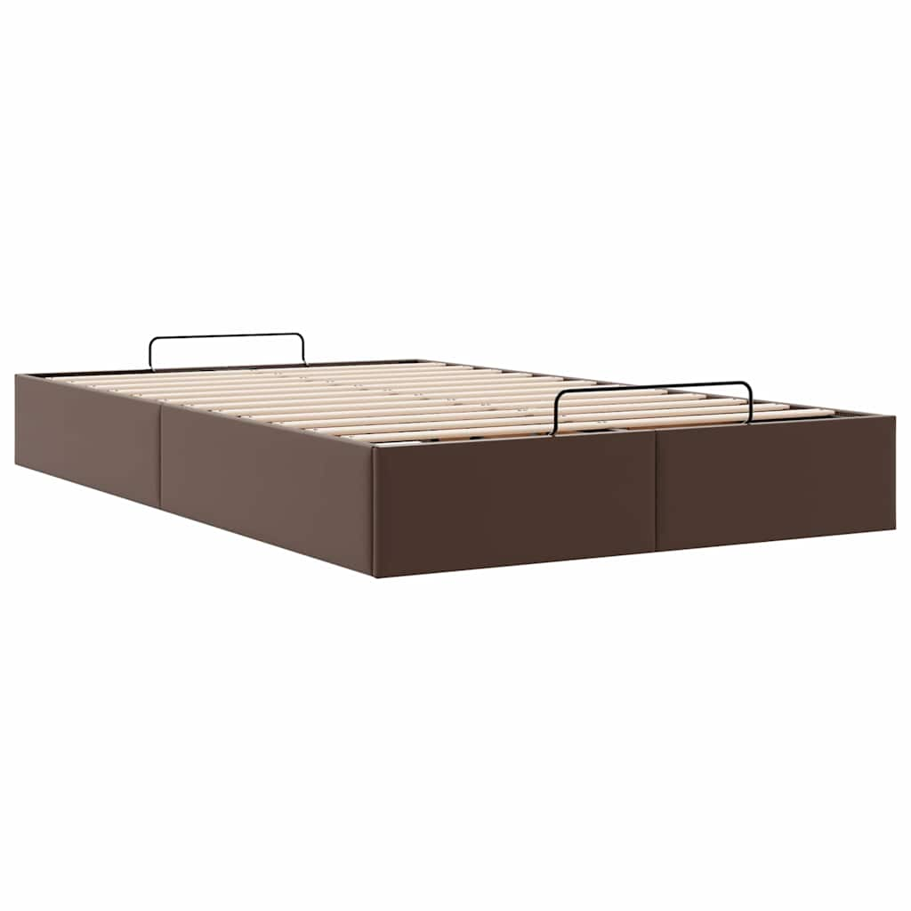 vidaXL Estructura de cama otomana sin colchón marrón 120x190 cm