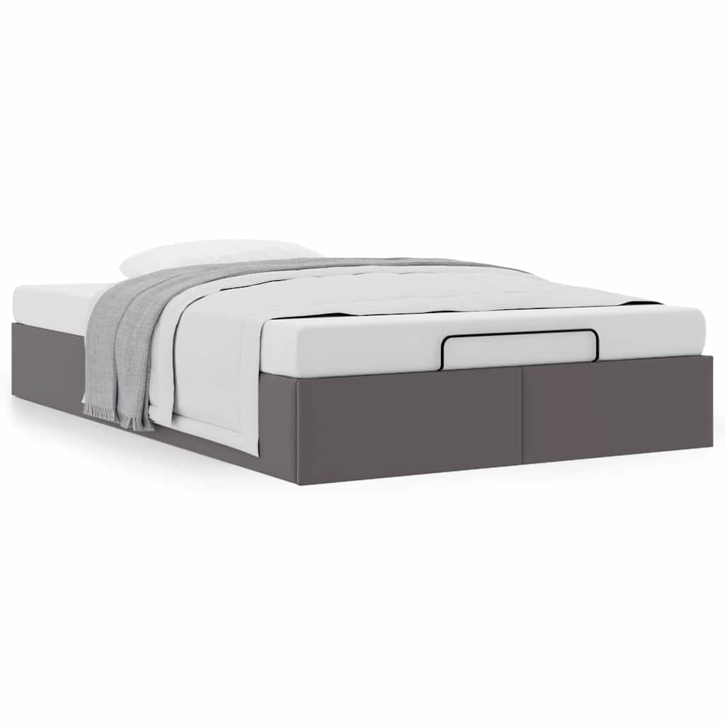 vidaXL Estructura cama otomana sin colchón gris 120x190 cm