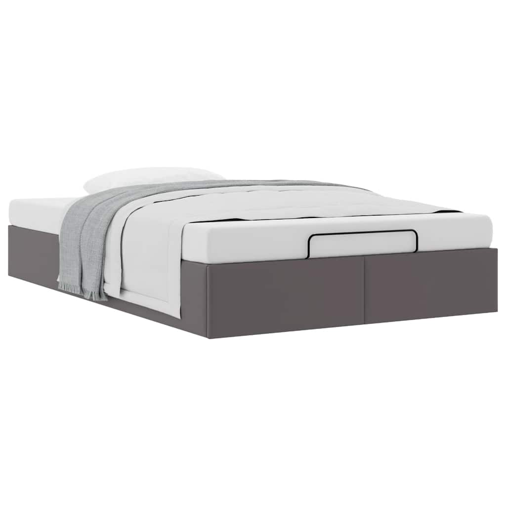 vidaXL Estructura cama otomana sin colchón gris 120x190 cm