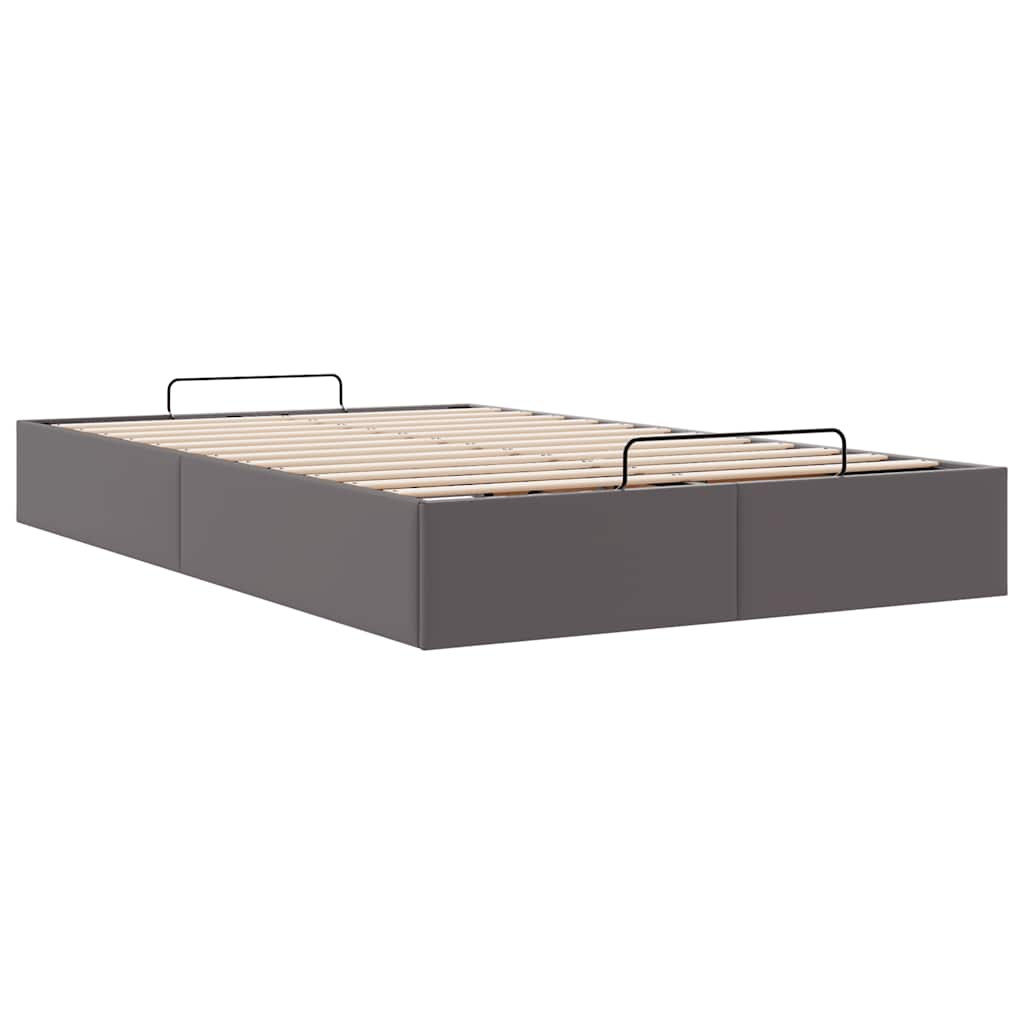 vidaXL Estructura cama otomana sin colchón gris 120x190 cm