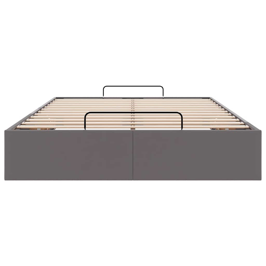 vidaXL Estructura cama otomana sin colchón gris 120x190 cm