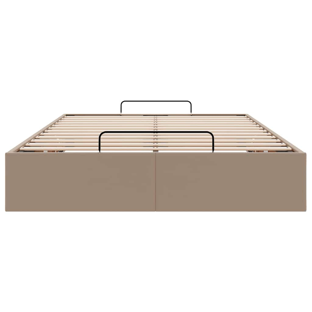 vidaXL Estructura cama otomana sin colchón 120x190 cm cappucino