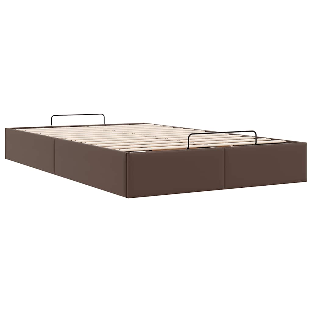 vidaXL Estructura de cama otomana sin colchón marrón 120x200cm