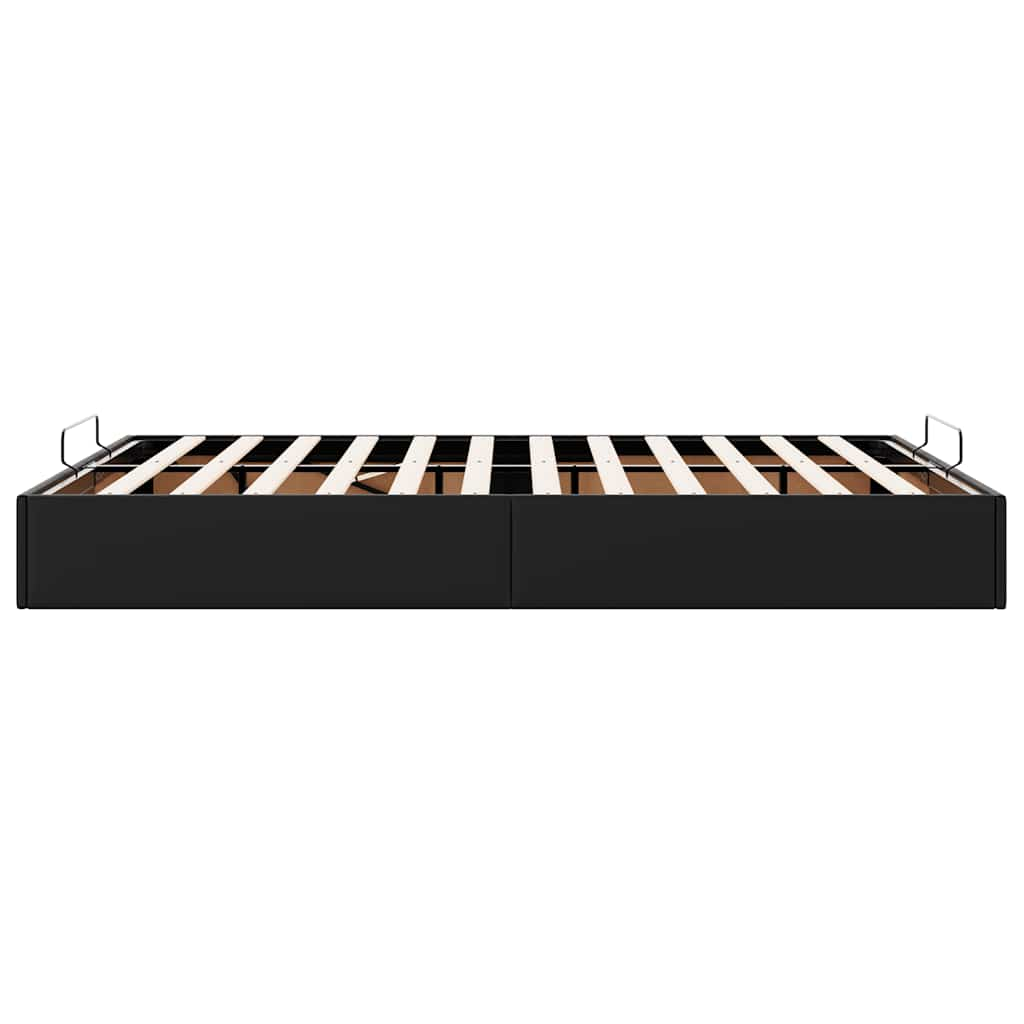 vidaXL Estructura de cama otomana sin colchón negro 140x190 cm