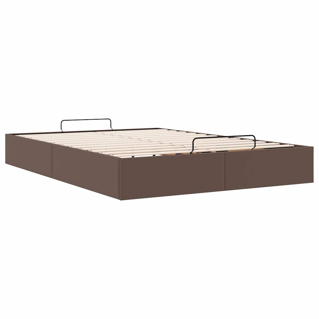 vidaXL Estructura de cama otomana sin colchón marrón 140x190cm