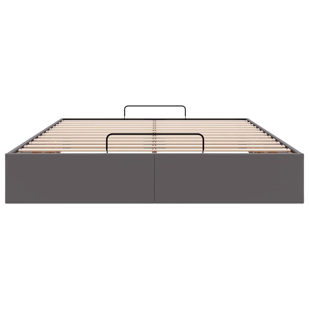 vidaXL Estructura de cama otomana sin colchón gris 140x190 cm