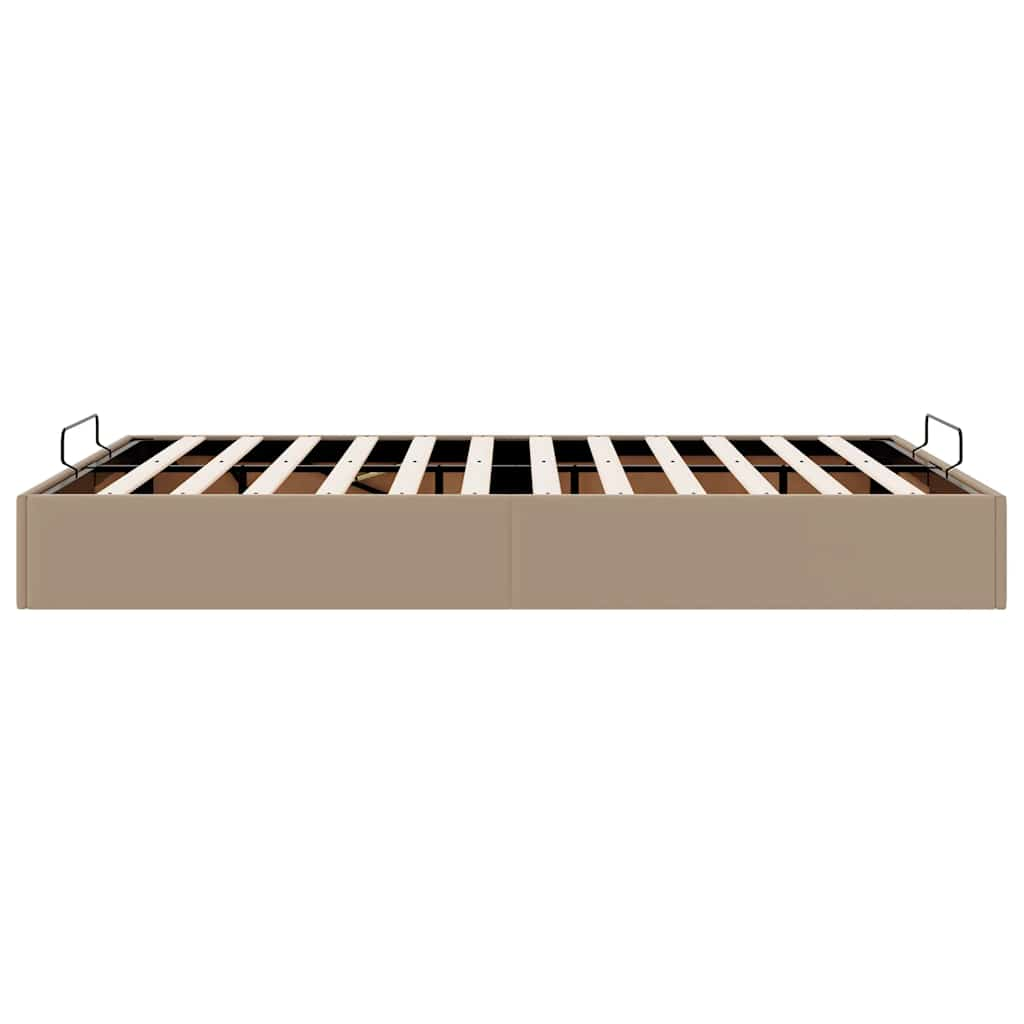 vidaXL Estructura cama otomana sin colchón 140x190 cm cappucino