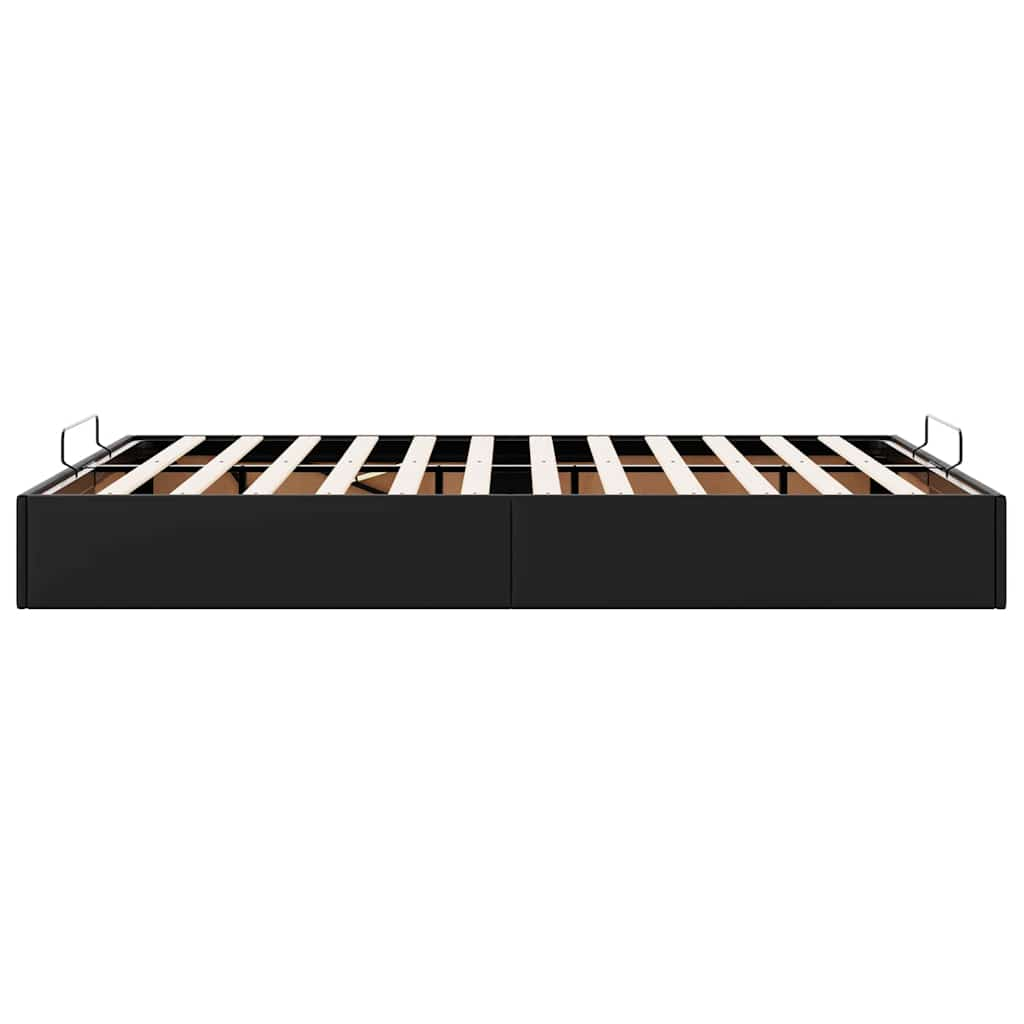 vidaXL Estructura de cama otomana sin colchón negro 140x200 cm