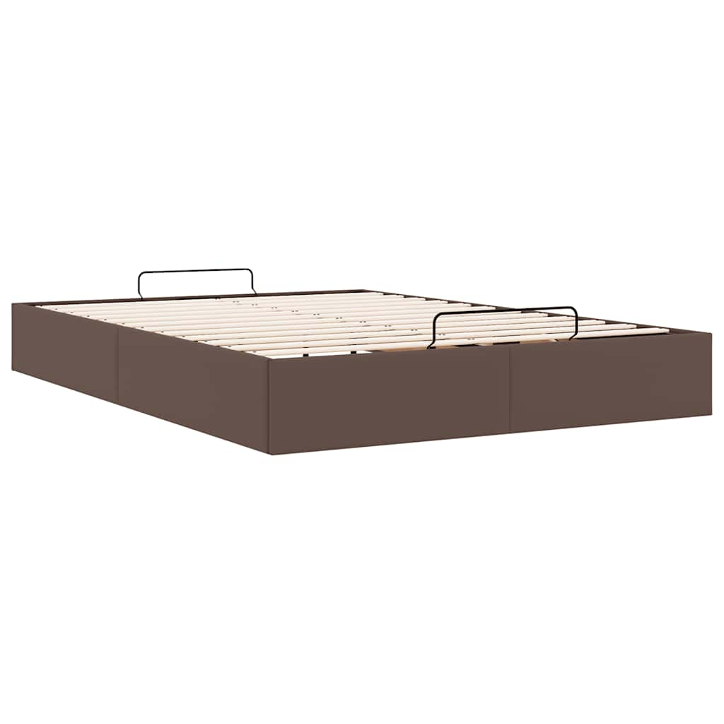 vidaXL Estructura de cama otomana sin colchón marrón 140x200cm