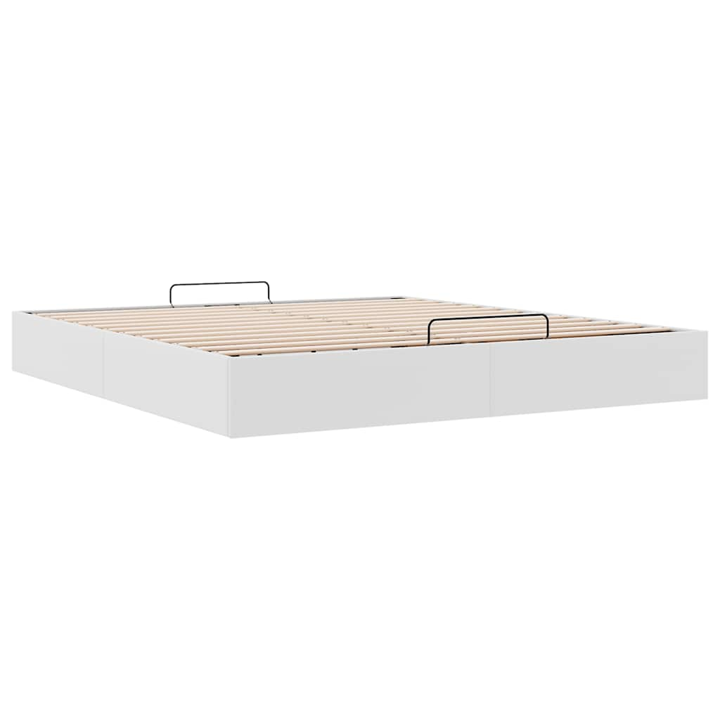 vidaXL Estructura de cama otomana sin colchón blanco 160x200cm