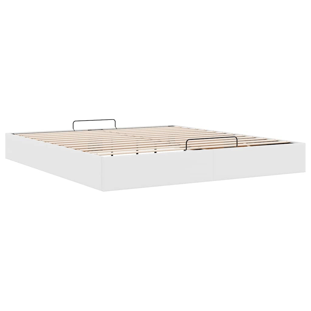 vidaXL Estructura de cama otomana sin colchón blanco 160x200cm