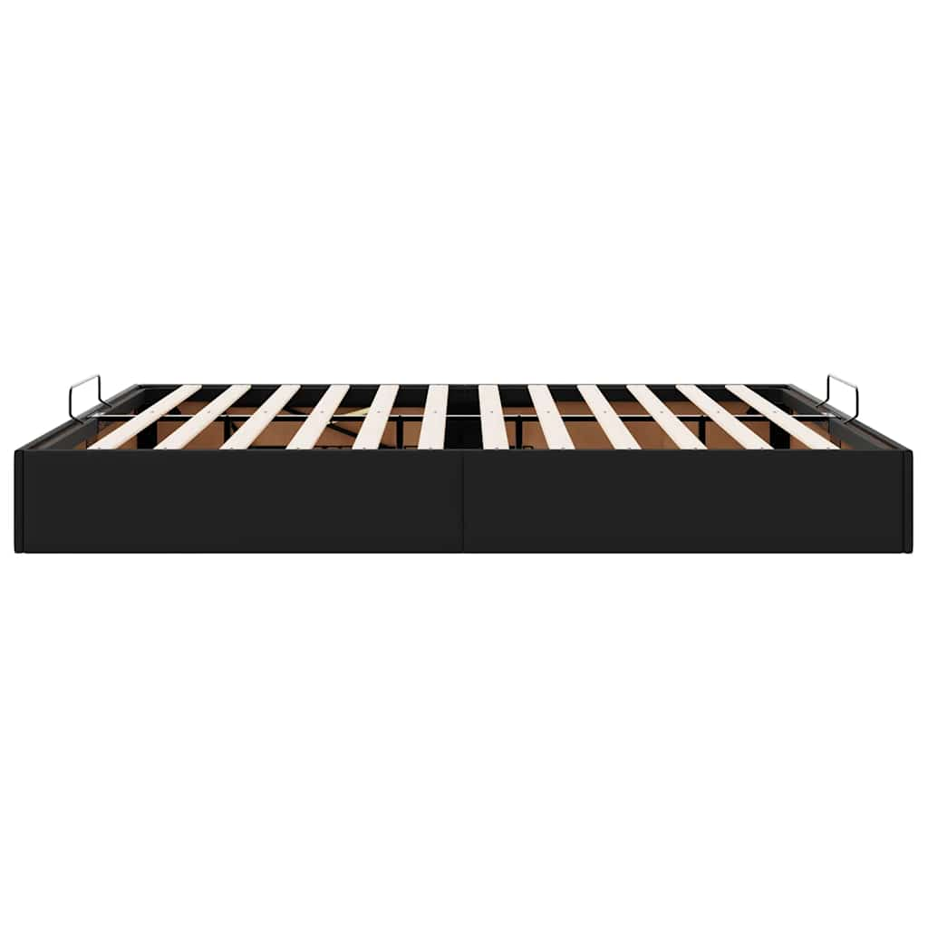 vidaXL Estructura de cama otomana sin colchón negro 180x200 cm