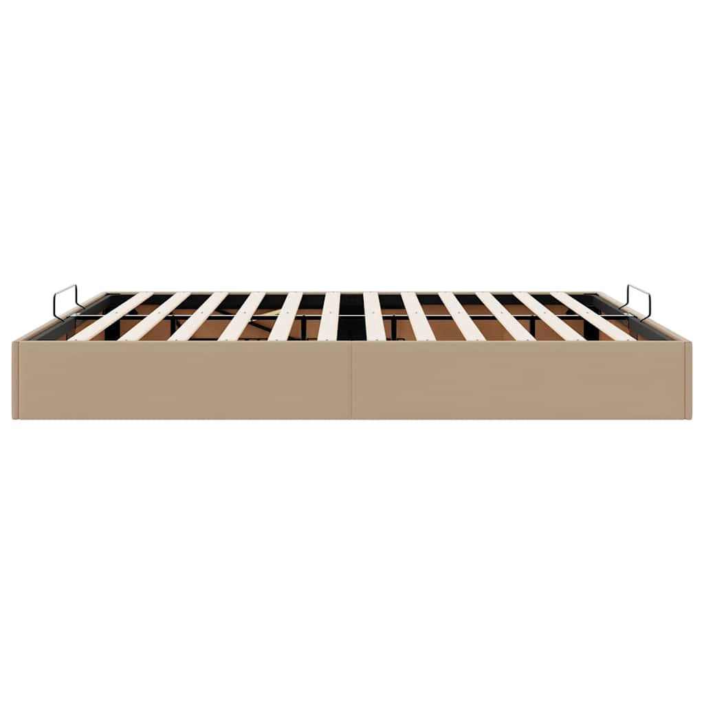 vidaXL Estructura cama otomana sin colchón cappucino 180x200 cm