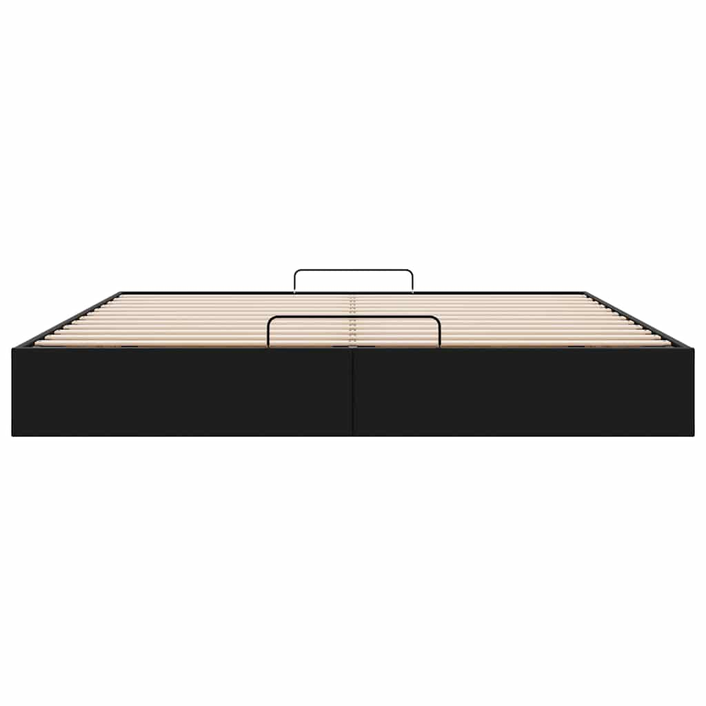 vidaXL Estructura de cama otomana sin colchón negro 200x200 cm