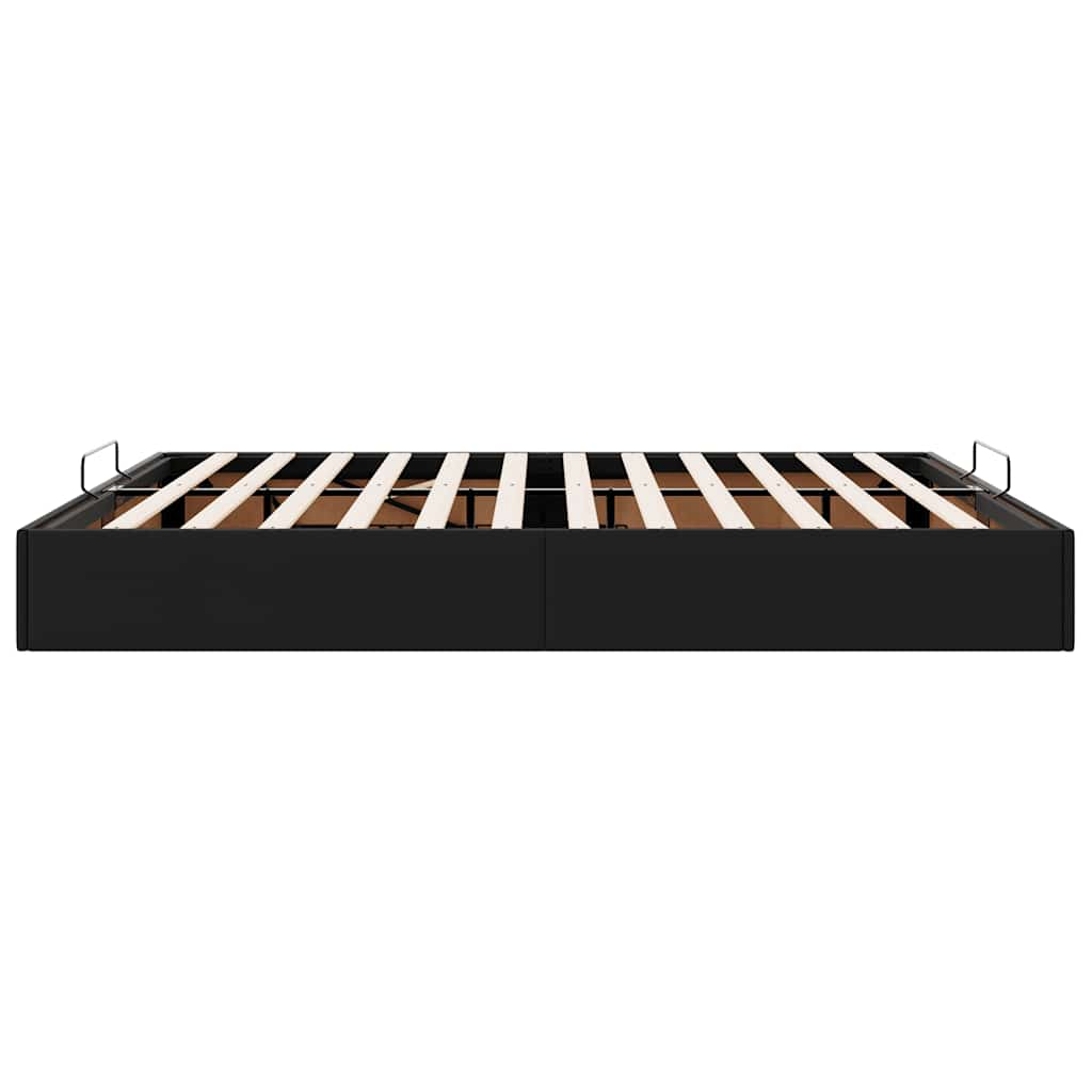 vidaXL Estructura de cama otomana sin colchón negro 200x200 cm