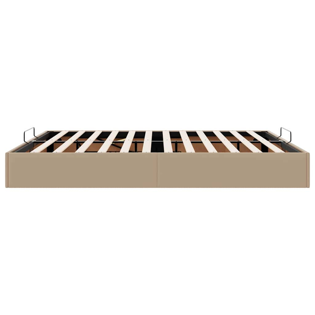 vidaXL Estructura cama otomana sin colchón cappucino 200x200 cm