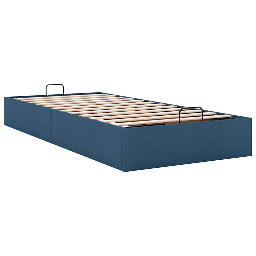 vidaXL Estructura de cama otomana sin colchón tela azul 80x200cm