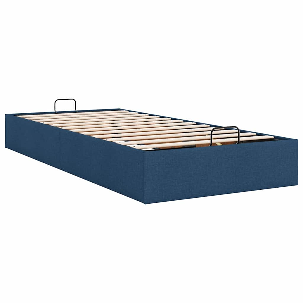 vidaXL Estructura de cama otomana sin colchón tela azul 80x200cm