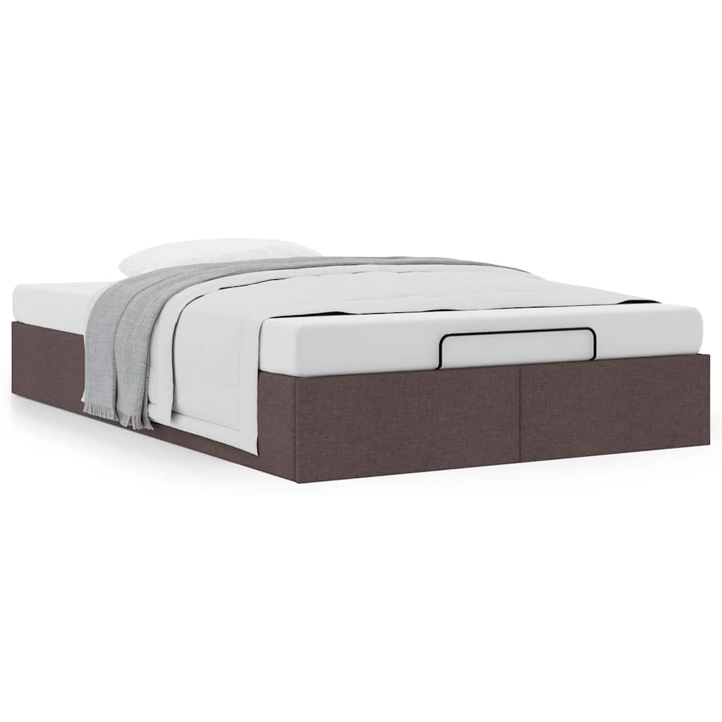 vidaXL Estructura de cama otomana sin colchón marrón oscuro 120x190cm