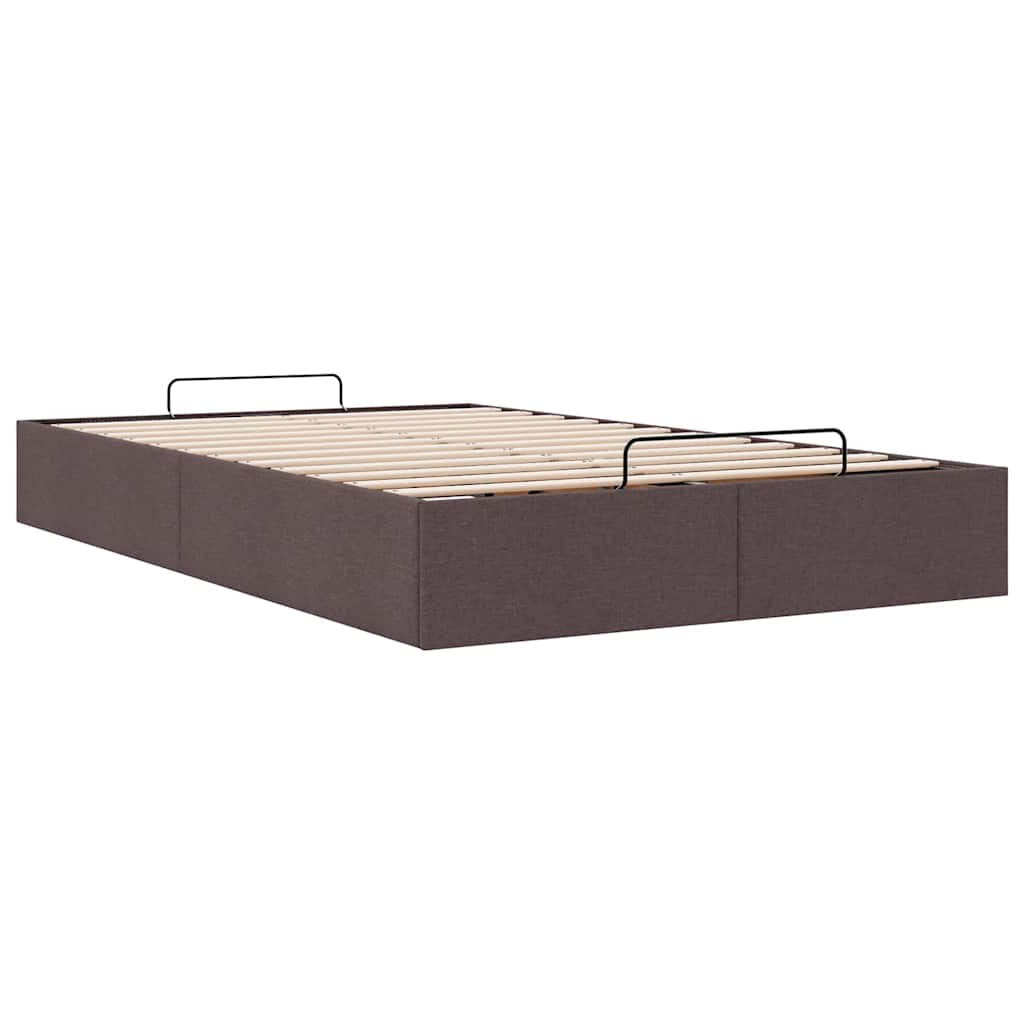 vidaXL Estructura de cama otomana sin colchón marrón oscuro 120x190cm