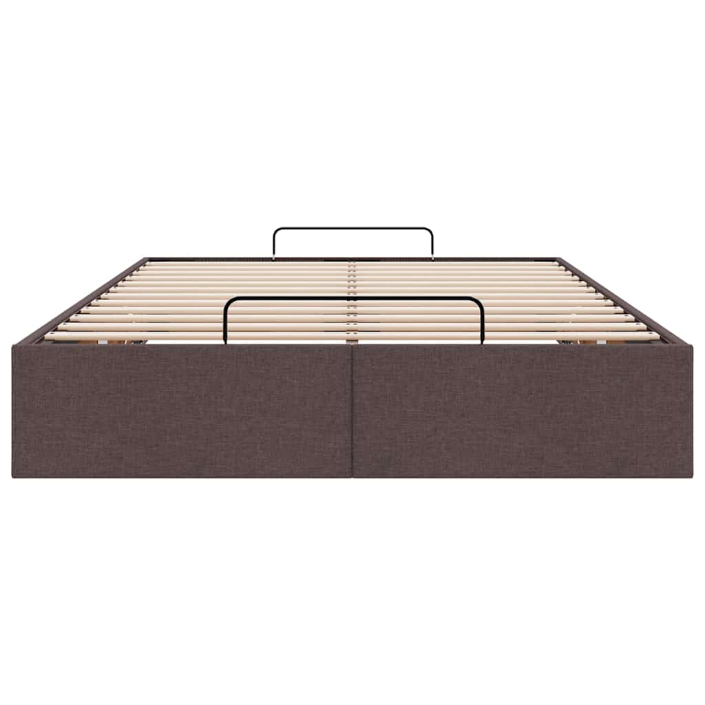 vidaXL Estructura de cama otomana sin colchón marrón oscuro 120x190cm