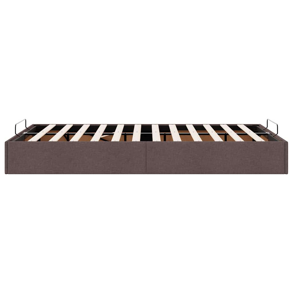 vidaXL Estructura de cama otomana sin colchón marrón oscuro 120x190cm