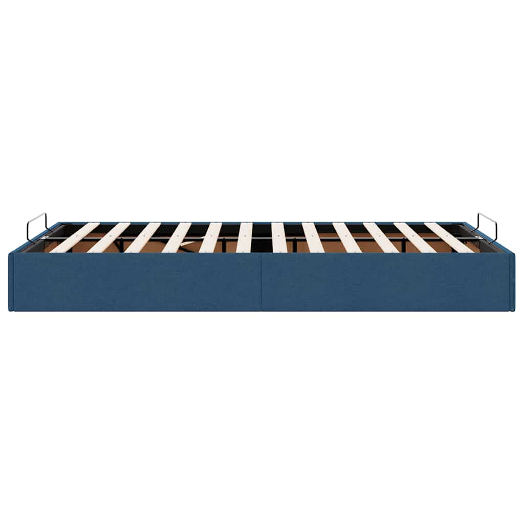 vidaXL Estructura de cama otomana sin colchón tela azul 120x190 cm