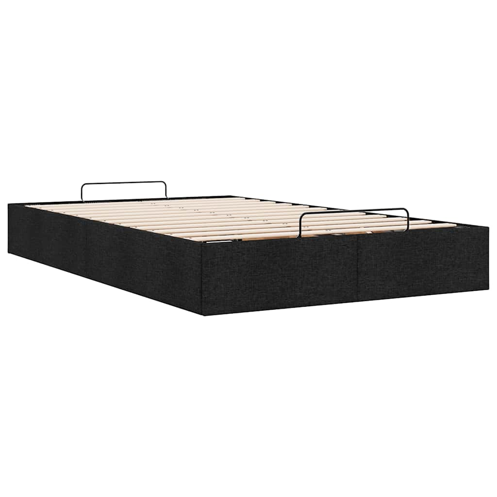 vidaXL Estructura cama otomana sin colchón tela negro 120x200cm