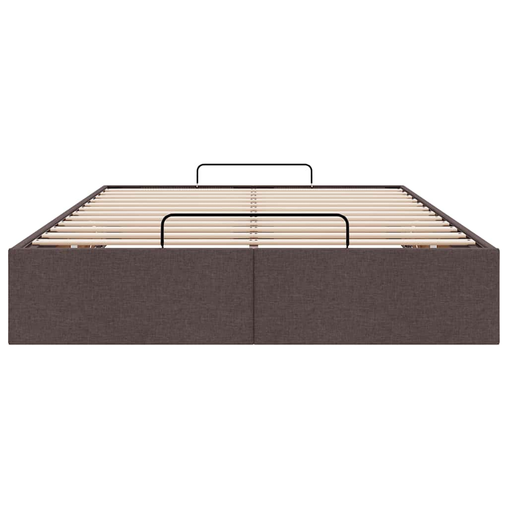 vidaXL Estructura cama otomana sin colchón marrón oscuro 120x200cm