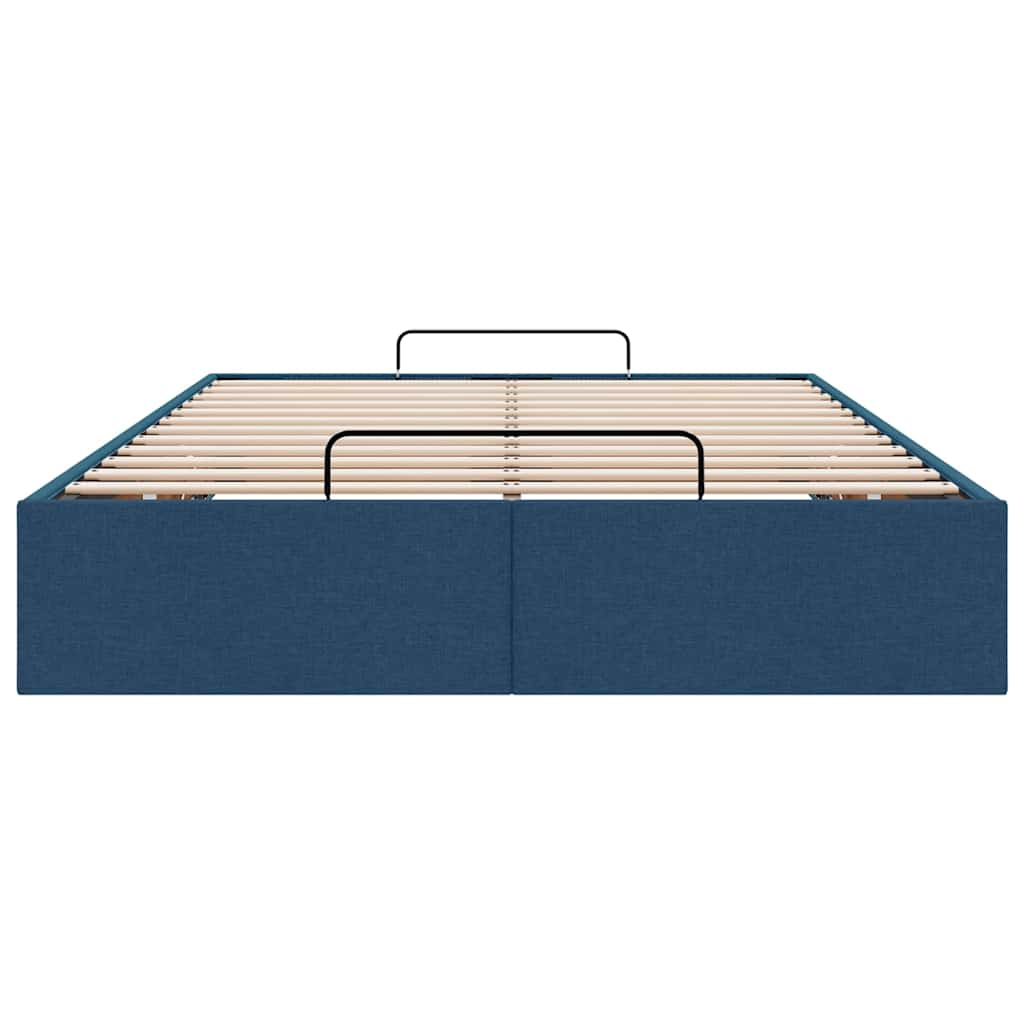 vidaXL Estructura de cama otomana sin colchón tela azul 120x200cm