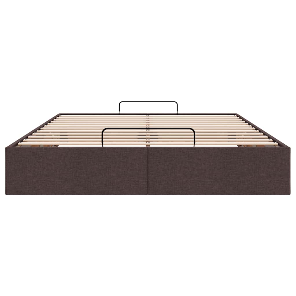 vidaXL Estructura cama otomana sin colchón marrón oscuro 140x190cm